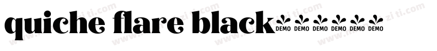 quiche flare black字体转换
